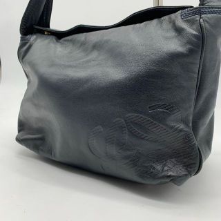 ロエベ(LOEWE)の【希少】ロエベ ワンショルダーバック ナッパレザー アナグラム 黒 ブラック(ショルダーバッグ)