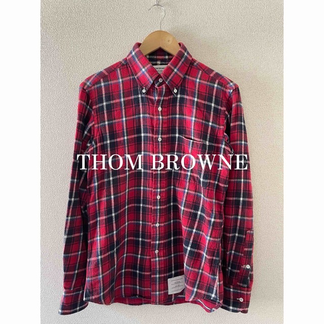 参議院 THOM BROWNE トムブラウン 長袖シャツ チェックシャツ