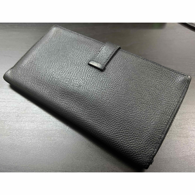 Hermes(エルメス)の【週末限定価格_本物美品】HERMES エルメス 長財布 べアン ブラック メンズのファッション小物(長財布)の商品写真