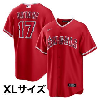 ナイキ(NIKE)の大谷翔平 ロサンゼルス エンゼルス レプリカユニフォーム ナイキ XL 赤 17(応援グッズ)