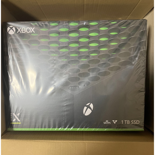 Xbox(エックスボックス)の【新品】Microsoft Xbox series X 未使用•未開封 エンタメ/ホビーのゲームソフト/ゲーム機本体(家庭用ゲーム機本体)の商品写真