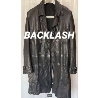 専用　未使用 激レア backlash ステンカラーコート レザーボタン