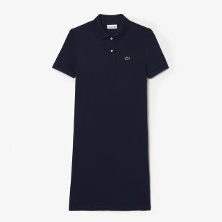 LACOSTE - 【LACOSTE】ラコステ ベーシックポロドレス ネイビー L