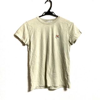 (正規美品)Maison Kitsune メゾンキツネ tシャツ　ベージュ XS