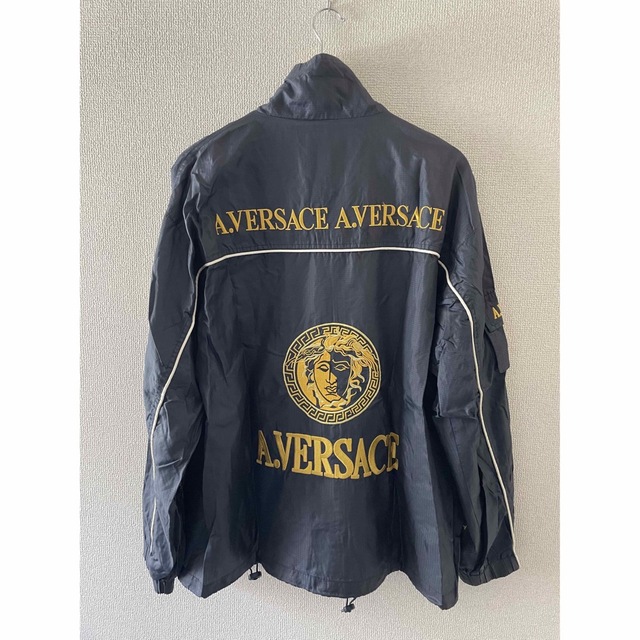 激レア！ A.VERSACE ヴェルサーチ ナイロンセットアップ ジャージ-