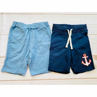 ユニクロ(UNIQLO)の【116/120】ユニクロH&M綿100%ショートパンツ2点セット　ハーフパンツ(パンツ/スパッツ)