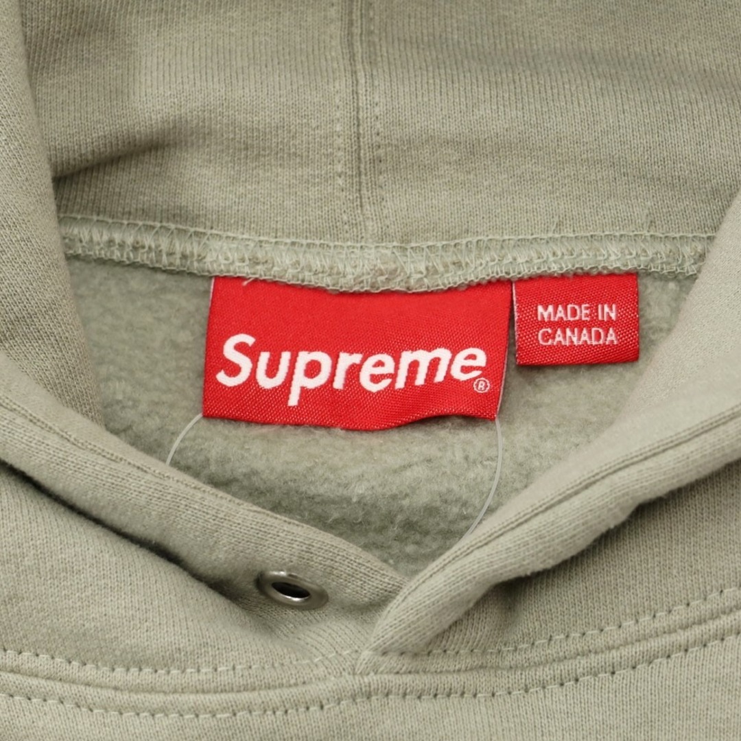 シュプリーム Supreme 2023年春夏 Small Box Hooded Sweatshirt 裏起毛スウェットパーカー アッシュグリーン【サイズXL】【メンズ】