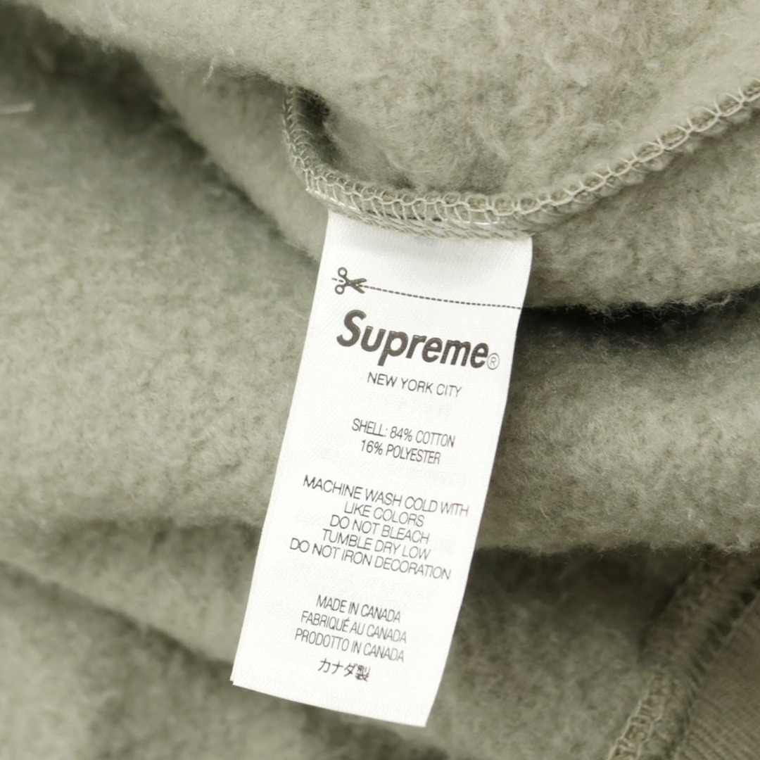 Supreme(シュプリーム)の【中古】シュプリーム Supreme 2023年春夏 Small Box Hooded Sweatshirt 裏起毛スウェットパーカー アッシュグリーン【サイズXL】【メンズ】 メンズのトップス(パーカー)の商品写真