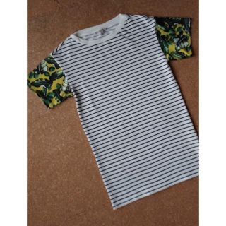 ザラ(ZARA)のZARA TRAFALUC★ボーダー&リーフワンピース(ひざ丈ワンピース)