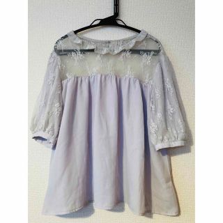 ダブルクローゼット(w closet)の★美品★レディース w closet 半袖プルオーバー F(カットソー(半袖/袖なし))