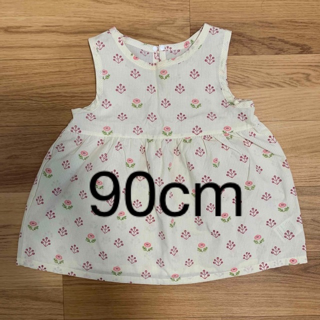 花柄ワンピース♡90cm キッズ/ベビー/マタニティのキッズ服女の子用(90cm~)(ワンピース)の商品写真