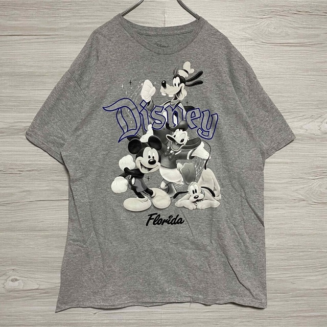 本物ディズニーDisneyコットンミニーマウスデカビッグ半袖Tシャツメンズ2XL