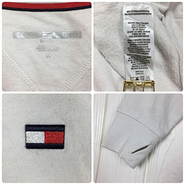 TOMMY HILFIGER(トミーヒルフィガー)のゆるだぼ★トミーヒルフィガー スウェットトレーナー ワンポイント刺繍ロゴ 90s メンズのトップス(スウェット)の商品写真