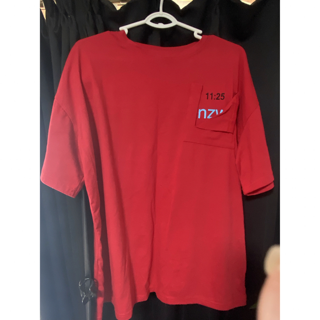 ビッグTシャツ　赤 メンズのトップス(Tシャツ/カットソー(半袖/袖なし))の商品写真