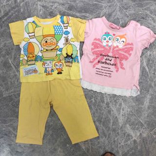 アンパンマン　半袖パジャマ上下セット　ドキンコキンちゃんTシャツ　セット(パジャマ)