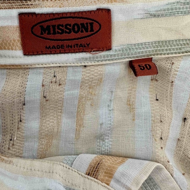 MISSONI(ミッソーニ)のMissoni ミッソーニ　オレンジストライプシャツ メンズのトップス(シャツ)の商品写真