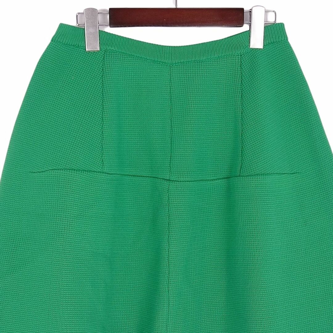MASAKI MATSUSHIMA(マサキマツシマ)の美品 マルニ MARNI スカート ニット フレアスカート ショート丈 無地 ボトムス レディース 40(M相当) グリーン レディースのスカート(ひざ丈スカート)の商品写真