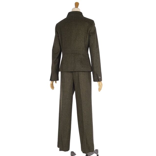 Max Mara(マックスマーラ)の未使用 マックスマーラ Max Mara セットアップ パンツスーツ ウール アンゴラ ジャケット パンツ レディース ジャケット：38(M相当) パンツ：40(M相当) グリーン レディースのフォーマル/ドレス(スーツ)の商品写真