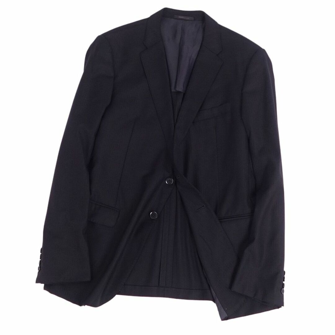 アルマーニ コレッツォーニ ARMANI COLLEZIONI セットアップ シングル スーツ ウール ジャケット パンツ メンズ 52(L相当)  ブラック