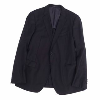 アルマーニ コレッツォーニ ARMANI COLLEZIONI セットアップ シングル スーツ ウール ジャケット パンツ メンズ 52(L相当)  ブラック