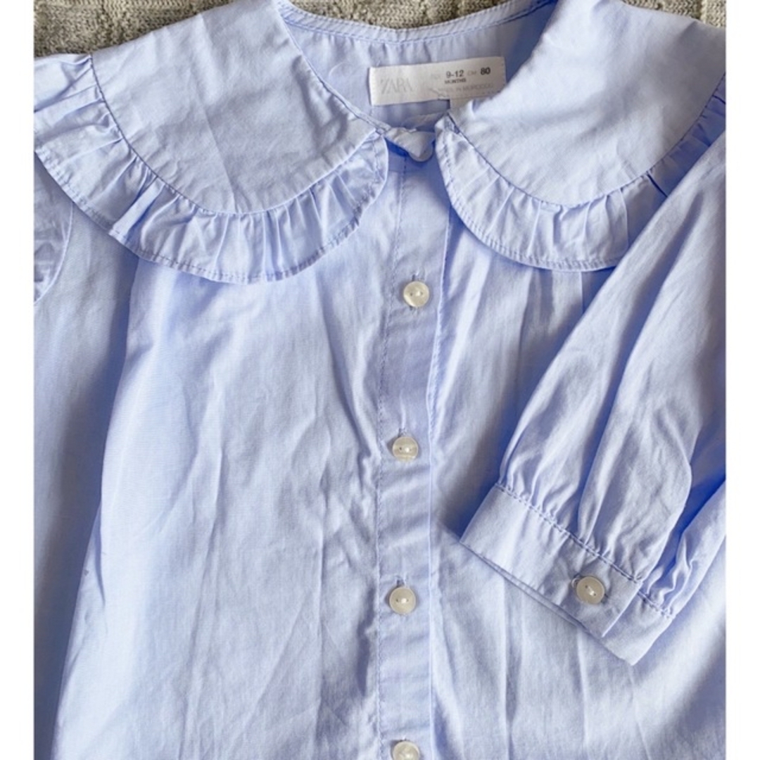 ZARA KIDS(ザラキッズ)のkiki1023様専用ZARA ビッグカラーブラウス キッズ/ベビー/マタニティのベビー服(~85cm)(シャツ/カットソー)の商品写真