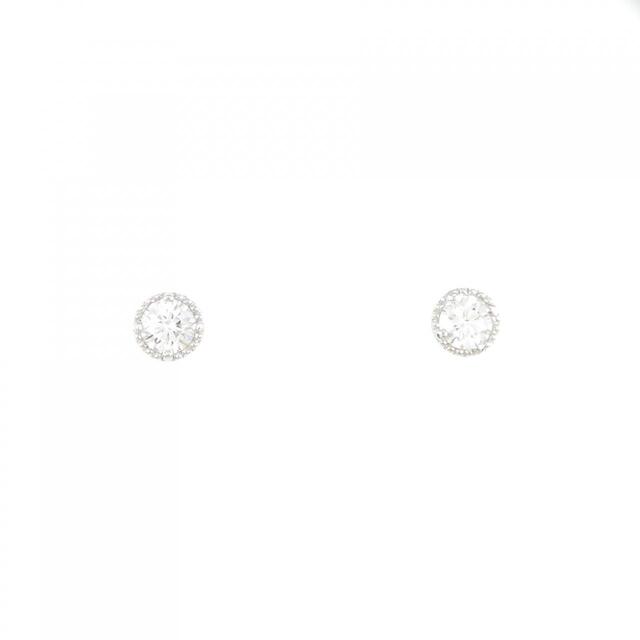 【リメイク】PT/ST ダイヤモンドピアス 0.202CT 0.223CT D VS2 EXT