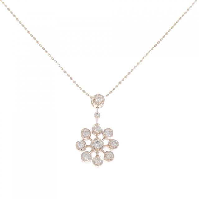 K18PG ダイヤモンド ネックレス 0.33CT-