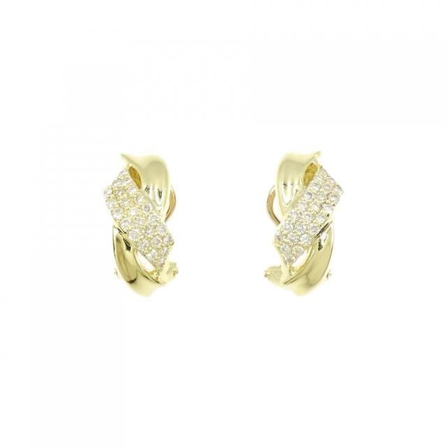 古典 K18YG 0.40CT ピアス/イヤリング ダイヤモンド ピアス