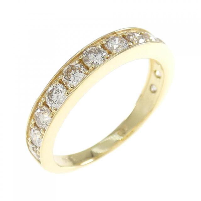 直売卸売り K18YG ハーフエタニティ ダイヤモンド リング 1.00CT 26985
