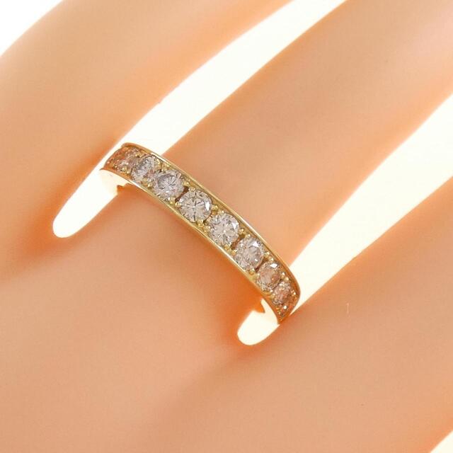 直売卸売り K18YG ハーフエタニティ ダイヤモンド リング 1.00CT 26985