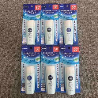 ニベア(ニベア)のニベアUV プロテクトウォーターミルク SPF50＋ PA＋＋＋ 30ml6個(日焼け止め/サンオイル)