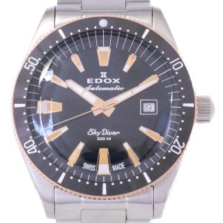 エドックス(EDOX)の【新品】エドックス スカイダイバーデイトオートマティック LIMITED 80126-357RNM-NIRB SS 自動巻(その他)