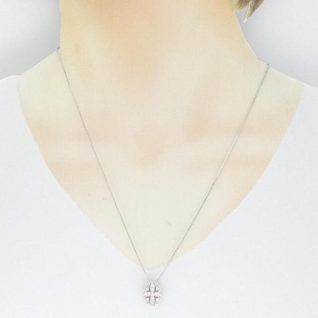K18WG/K18YG ダイヤモンド ネックレス 0.15CT - ネックレス