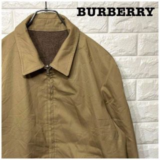 バーバリー(BURBERRY)のリバーシブル★バーバリーBURBERRY スイングトップ 刺繍ロゴ ジャケット(ブルゾン)