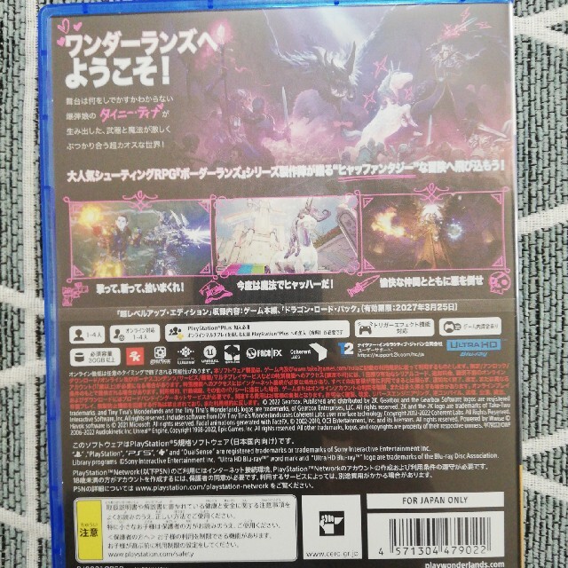 中古　ワンダーランズ ～タイニー・ティナと魔法の世界 超レベルアップ エンタメ/ホビーのゲームソフト/ゲーム機本体(家庭用ゲームソフト)の商品写真