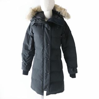 カナダグース(CANADA GOOSE)の良品◎国内正規品 22AW カナダグース ブラックレーベル 3802LB レディース SHELBURNE PARKA ファー・フード付き ダウンコート ブラック 2XS(ダウンコート)