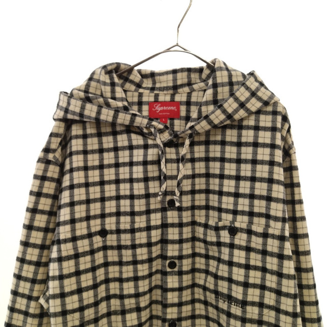 グリーン】 Supreme hooded nel shirt シュプリーム ネルシャツ しましたが