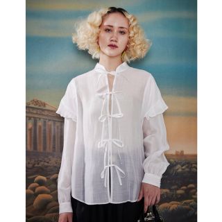 【美品】PAMEO POSE sleeve shirt