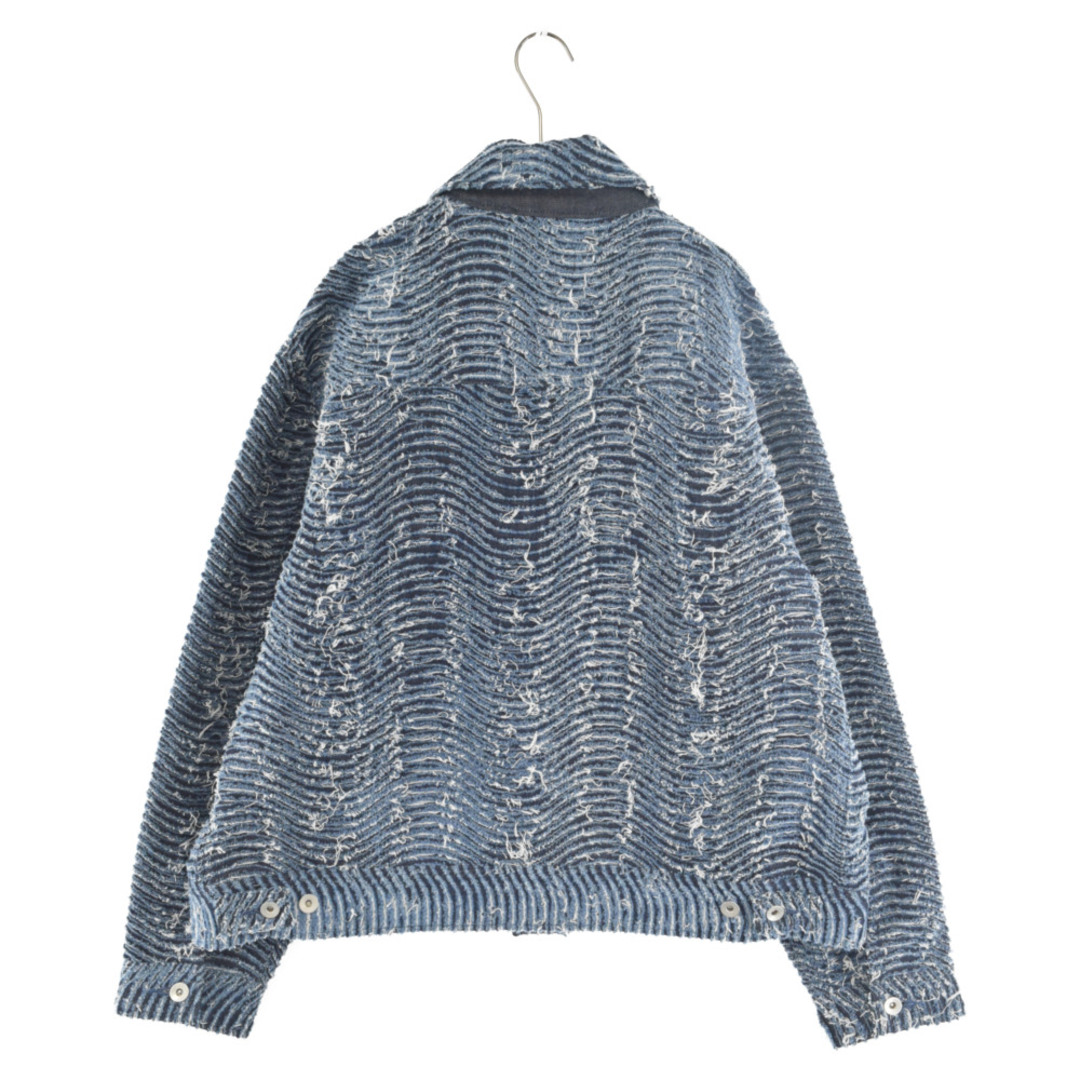 MYne by mihara yasuhiro マインバイミハラヤスヒロ 23SS Wave Denim Jacket INDIGO ウェーブ デニムジャケット インディゴ ブルー G10JK012-0