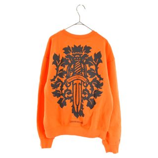 クロムハーツ(Chrome Hearts)のCHROME HEARTS クロムハーツ VINE DGR SWTSHRT ヴァインダガー バックプリント クルーネックスウェットトレーナー オレンジ(スウェット)