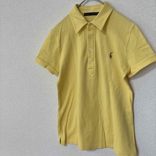 ラルフローレン(Ralph Lauren)のラルフローレン　RALPH LAUREN ポロシャツ　カラーロゴ　黄色　Lサイズ(ポロシャツ)