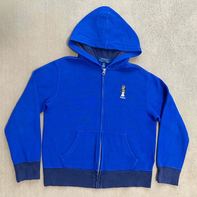 POLO RALPH LAUREN(ポロラルフローレン)のRalph Lauren ポロベア　ジップアップパーカー　8サイズ（140cm） キッズ/ベビー/マタニティのキッズ服男の子用(90cm~)(ジャケット/上着)の商品写真