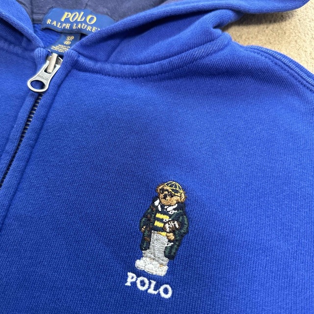 POLO RALPH LAUREN(ポロラルフローレン)のRalph Lauren ポロベア　ジップアップパーカー　8サイズ（140cm） キッズ/ベビー/マタニティのキッズ服男の子用(90cm~)(ジャケット/上着)の商品写真