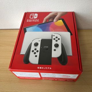 ニンテンドウ(任天堂)の【ほぼ新品】Nintendo Switch 有機ELモデル ホワイト(家庭用ゲーム機本体)