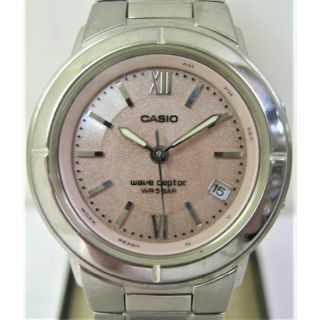 カシオ(CASIO)のレディース カシオCASIOウェーブセプター 電波ソーラ LWQ-130 チタン(腕時計)