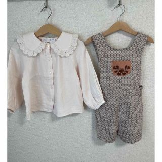 CARAMEL BLUE GEO PRINT ワンピ、スカーフ-