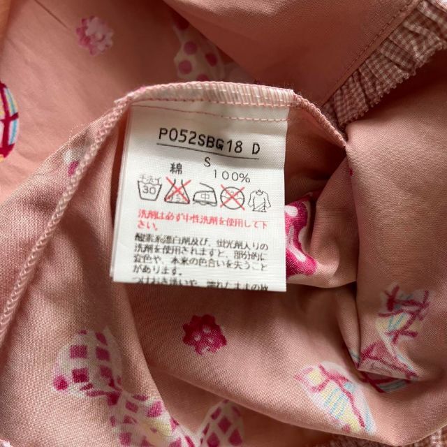 PINK HOUSE(ピンクハウス)のBABY PINK HOUSE ピンクハウス　ピンク　スモック　ワンピース キッズ/ベビー/マタニティのキッズ服女の子用(90cm~)(Tシャツ/カットソー)の商品写真