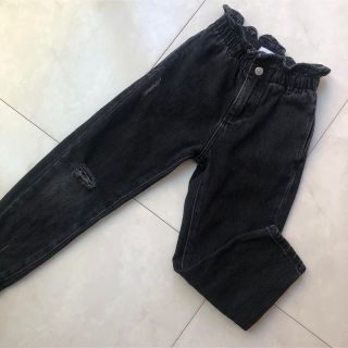 ザラキッズ(ZARA KIDS)のZARA ダメージデニム ハイウエスト(パンツ/スパッツ)