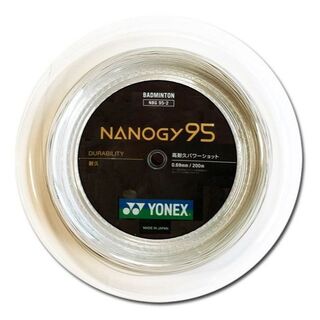 YONEX - ヨネックス ガット バドミントン ナノジー95 シルバーグレー