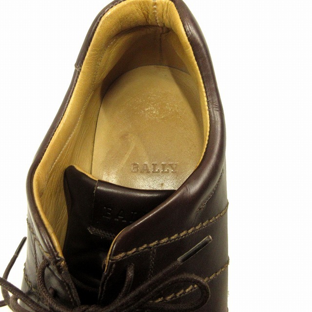 Bally(バリー)のバリー BALLY レザー スニーカー シューズ 靴 革 ローカット 6.5 茶 メンズの靴/シューズ(スニーカー)の商品写真